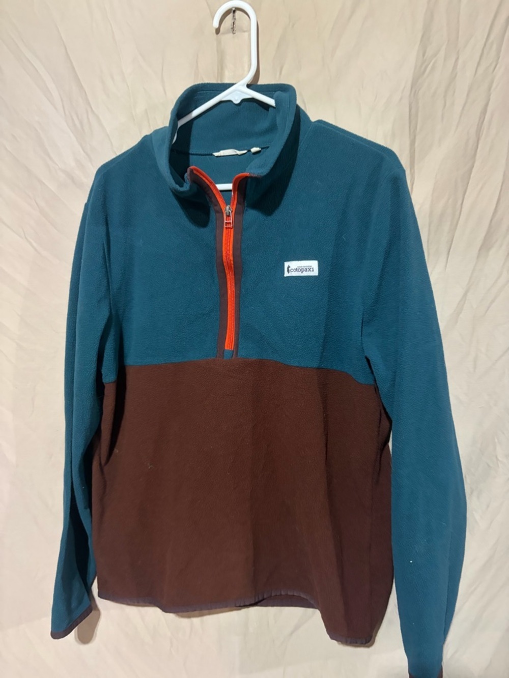 Cotopaxi Amado Fleece Pullover Men's Size Large Blue Brown 1/2 Zip